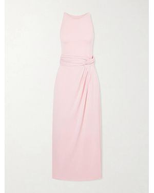 Another Tomorrow Stretch-Jersey Midi Dress - Pink