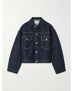 FRAME The Boxy Classic Denim Jacket - Blue