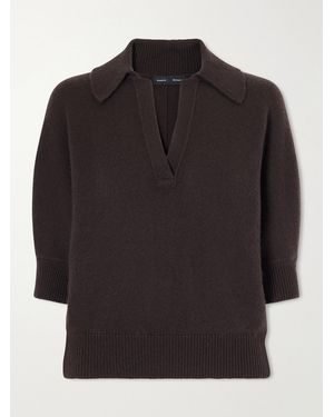 Proenza Schouler Vella Cashmere Polo Jumper - Black