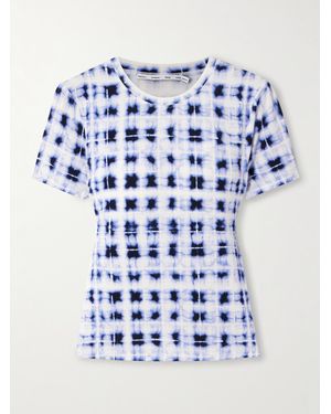 Proenza Schouler Parson Tie-Dyed Jersey T-Shirt - Blue