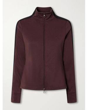 Courreges Logo-Embroidered Jersey Jacket - Purple