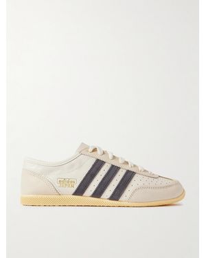 adidas Originals Japan Decon W Perforated Suede-Trimmed Leather Trainers - Natural
