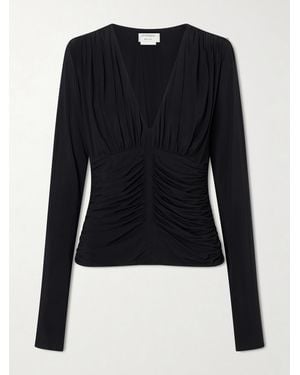 Sportmax Jersey Ruched Blouse - Blue