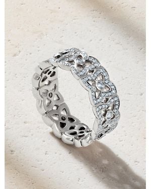 De Beers Enchanted Lotus Bloom 18-Karat Diamond Ring - Grey