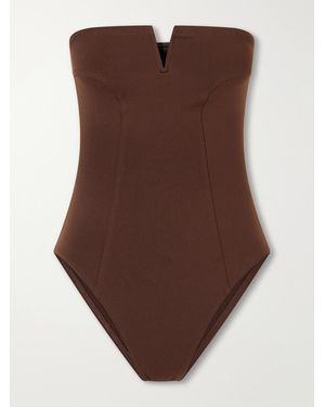 Eres Apparence Stretch-Jersey Swimsuit - Brown