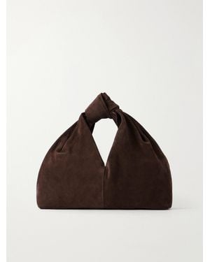 Loeffler Randall Helga Knotted Suede Tote - Brown