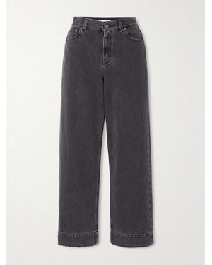 Chloé Hoch Sitzende Jeans Mit Geradem Bein Und Fransen - Blau