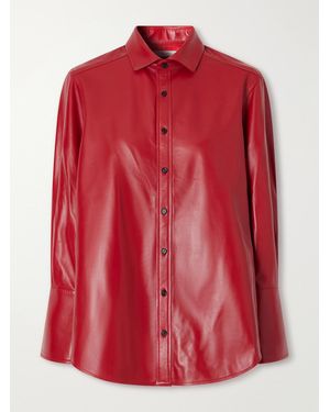Co. Leather Shirt - Red