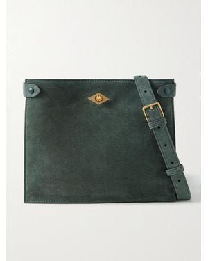 Metier Stowaway Suede Shoulder Bag - Green