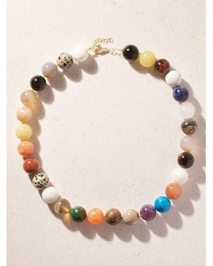 JIA JIA 14-Karat-Stone Beaded Necklace - Natural