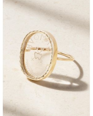 Pascale Monvoisin L'Amour 9-Karat Crystal Ring - Natural