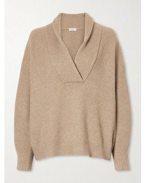 Brunello Cucinelli Ribbed-Knit Cashmere Jumper - Natural