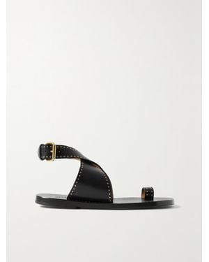 Isabel Marant Jools Sandalen Aus Leder Mit Nieten - Schwarz