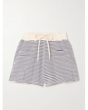 R13 Striped Cotton-Jersey Shorts - Blue
