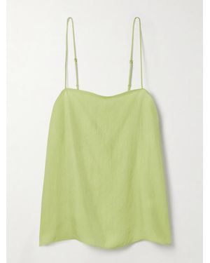Tibi Satin-Twill Camisole - Green