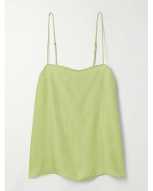 Tibi Satin-Twill Camisole - Green
