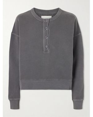 Citizens of Humanity Cotton-Blend Fleece Sweatshirt - Grey