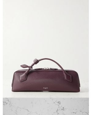 Alaïa Le Teckel Textured-Leather Tote - Purple