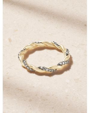 Lucy Delius Antique Finish 14-Karat Diamond Ring - Natural