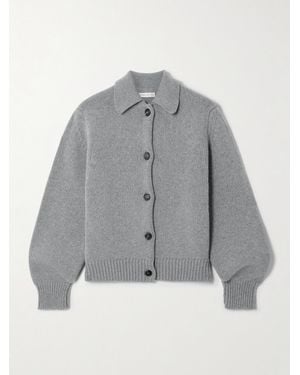 &Daughter Winny Merino Wool And Cashmere-Blend Cardigan - Grey