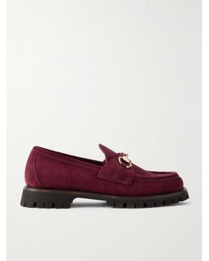 Gucci Damenloafer Mit Horsebit, Größe - Rot
