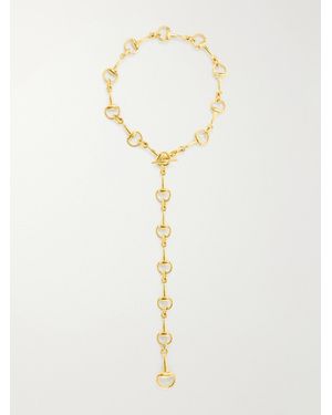 Gucci Horsebit-Tone Necklace - White