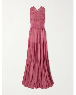 Ulla Johnson Freesia Silk-Crepon Gown - Pink