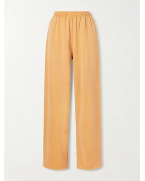 Acne Studios Cotton Logo-Printed Sweatpants - Natural