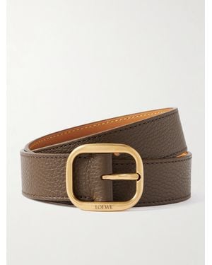 Loewe Gürtel Aus Strukturiertem Leder - Braun