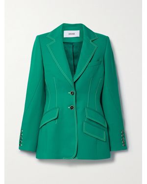 Christopher John Rogers Woven Blazer - Green