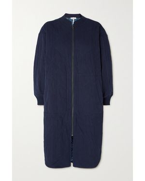 Apiece Apart Garreth Reversible Quilted Cotton-Canvas Coat - Blue