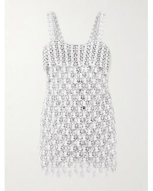 Rabanne Chainmail Mini Dress - White