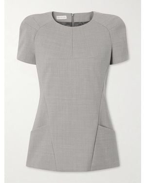 Dries Van Noten Mélange Grain De Poudre Blouse - Gray