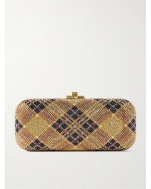 Judith Leiber Long Slide Clutch Mit Goldfarbenen Details Und Kristallen - Natur