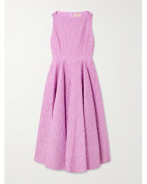 ROKSANDA Tera Cloqué Midi Dress - Pink