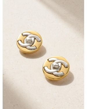 CHANEL And-Plated Clip Earrings - Metallic