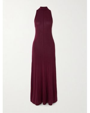 St. Agni Tencel Lyocell-Blend Jersey Maxi Dress - Purple