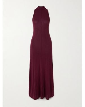St. Agni Robe Longue En Jersey De Lyocell Tencel Mélangé - Violet