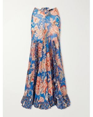 Etro Ruffled Slit Maxi Skirt - Weiß