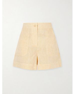 Eres Enjouée Linen Shorts - Natural