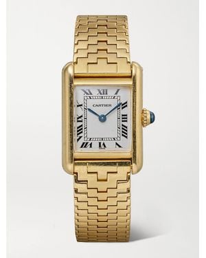 Stephanie Windsor Cartier Vintage 1980S Tank Louis Pyramid 26Mm 18-Karat Watch, Ref. No. 12043 (Fits Up To 6.5' Wrist) - Metallic