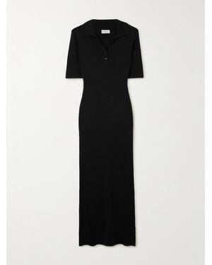 LeKasha Cashmere Midi Dress - Black