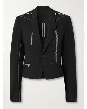 Rick Owens Veste En Laine Grain De Poudre À Ornements Alice - Noir