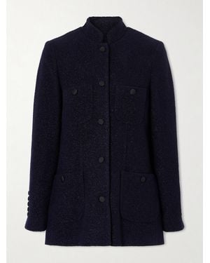 LIBEROWE Raja Metallic Wool-Blend Bouclé-Tweed Jacket - Blue