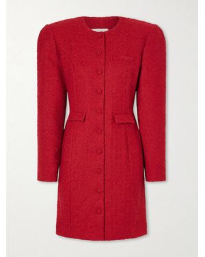 Magda Butrym Padded Bouclé Mini Dress - Red