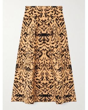 Ulla Johnson Lani Jacquard-Knit Midi Skirt - Natural