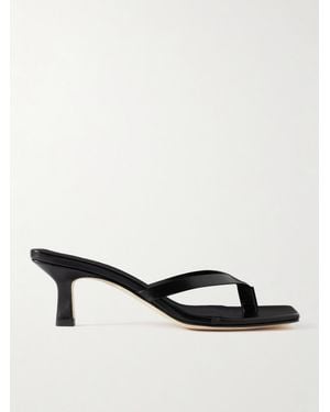 Aeyde Wilma Leather Sandals - Black