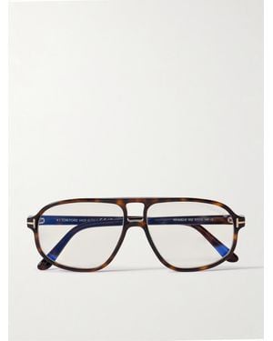 Tom Ford Aviator-Style Acetate Optical Glasses - Multicolor