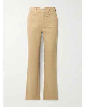 Mother Booke Sneak High-Rise Bootcut Jeans - Natural