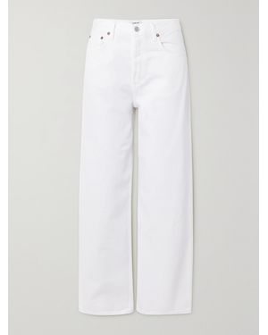 Agolde Net Sustain Low Slung Baggy Organic Boyfriend Jeans - White